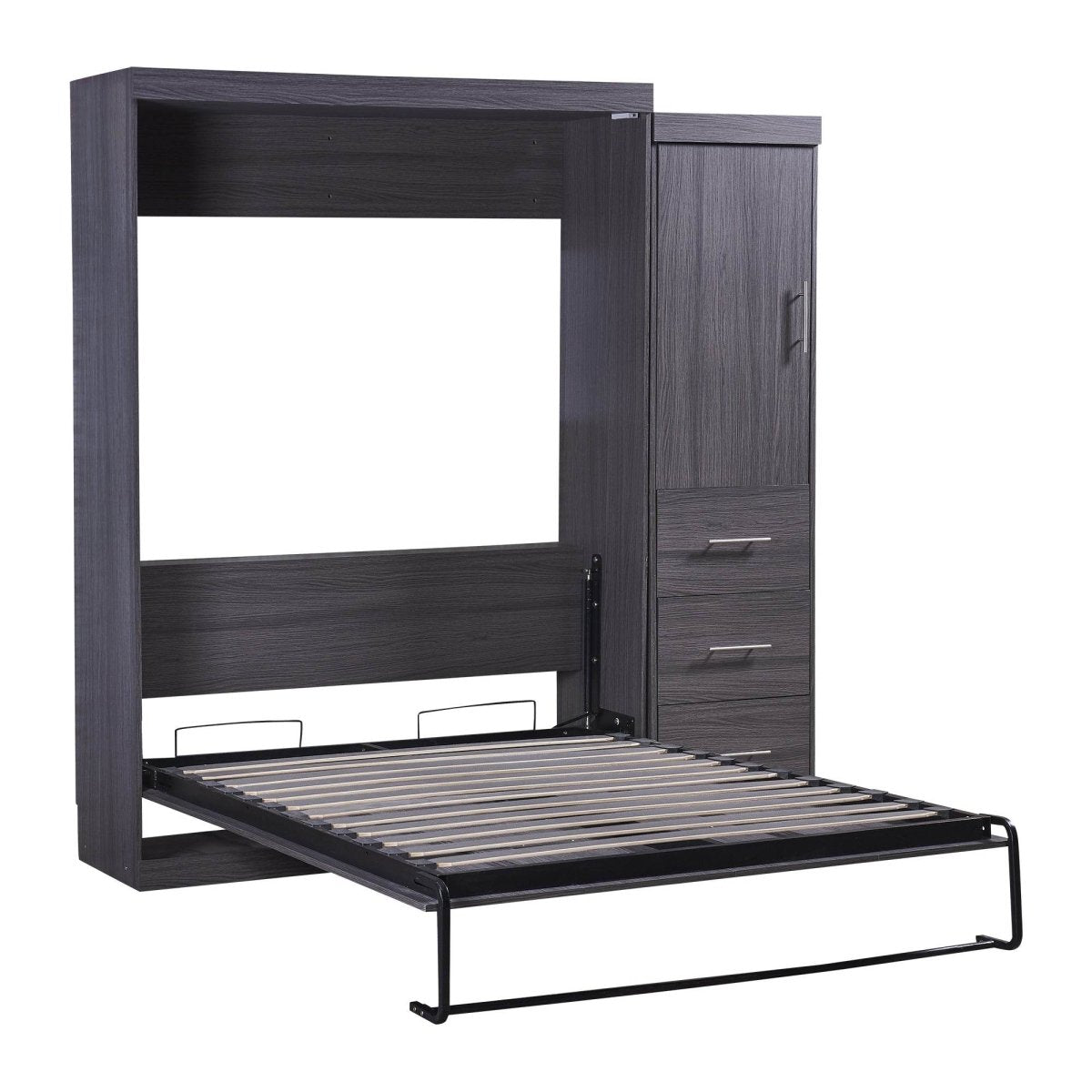 Full Size Folding Murphy Bed With Wardrobe Drawers - Sleep Galleria