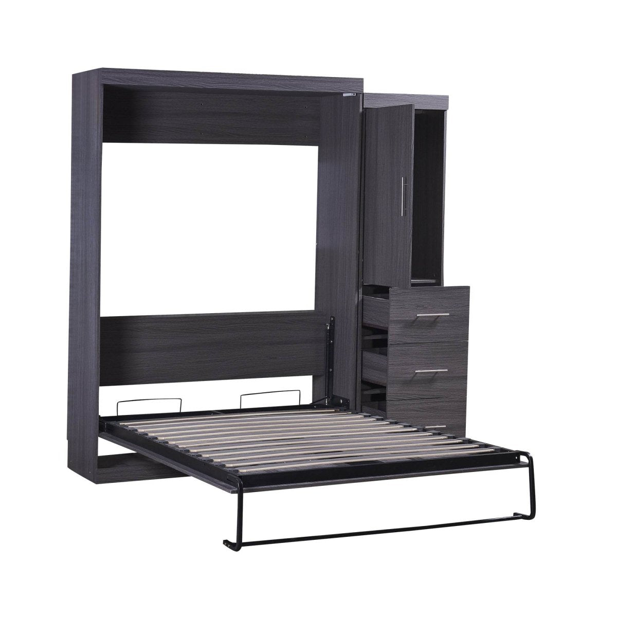 Full Size Folding Murphy Bed With Wardrobe Drawers - Sleep Galleria