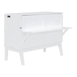 Full Size Murphy Bed With USB Port And Shelves - Driftwood - Sleep Galleria