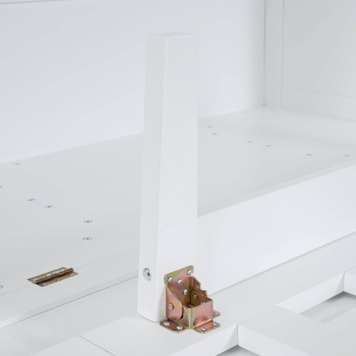 Full Size Murphy Bed With USB Port And Shelves - Driftwood - Sleep Galleria