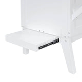 Full Size Murphy Bed With USB Port And Shelves - Driftwood - Sleep Galleria