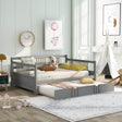 Full Size Solid Wood Daybed With Twin Trundle - Sleep Galleria