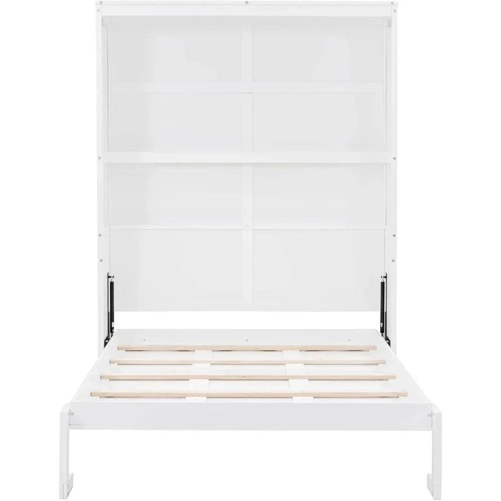 Full Size Space-Saving Murphy Bed With Storage Cabinet - Sleep Galleria