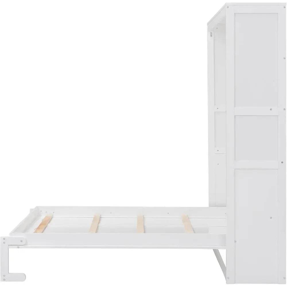Full Size Space-Saving Murphy Bed With Storage Cabinet - Sleep Galleria