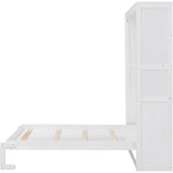 Full Size Space-Saving Murphy Bed With Storage Cabinet - Sleep Galleria