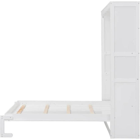 Full Size Space-Saving Murphy Bed With Storage Cabinet - Sleep Galleria