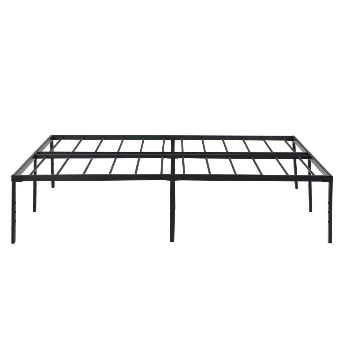 Heavy Duty King Metal Bed Frame With Reinforced Slats - Sleep Galleria