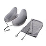 Inflatable Hooded Travel Neck Pillow With Velvet Cover - Sleep Galleria