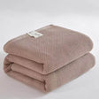 Japanese - Style 100% Cotton Summer Honeycomb Blanket - Driftwood - Sleep Galleria