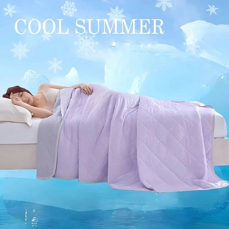 Large Cooling Lightweight Geometric Pattern Polyester Blanket - Sleep Galleria