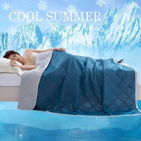 Large Cooling Lightweight Geometric Pattern Polyester Blanket - Sleep Galleria