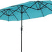 Large Solar LED Patio Umbrella With Crank System - Driftwood - Sleep Galleria
