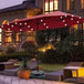 Large Solar LED Patio Umbrella With Crank System - Driftwood - Sleep Galleria