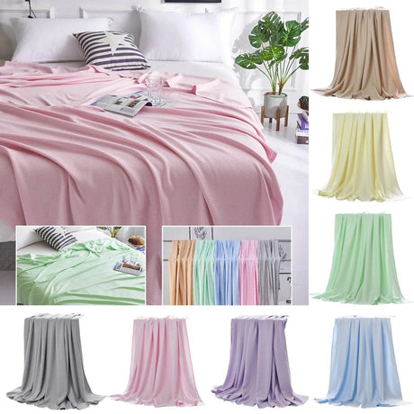 Lightweight Breathable Bamboo Fiber Cooling Blanket - Sleep Galleria