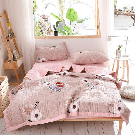 Lightweight Breathable Polyester Cotton Quilt Blanket - Sleep Galleria