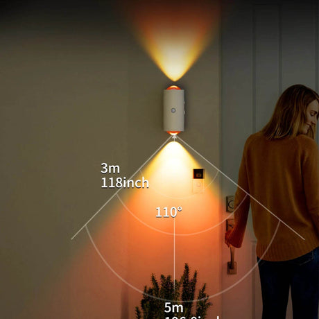 Magnetic Color - Changing Wall Sconce Night Light - Driftwood - Sleep Galleria