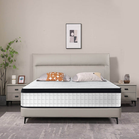 Medium 12-Inch Breathable Memory Foam Pocket Spring Mattress - Sleep Galleria