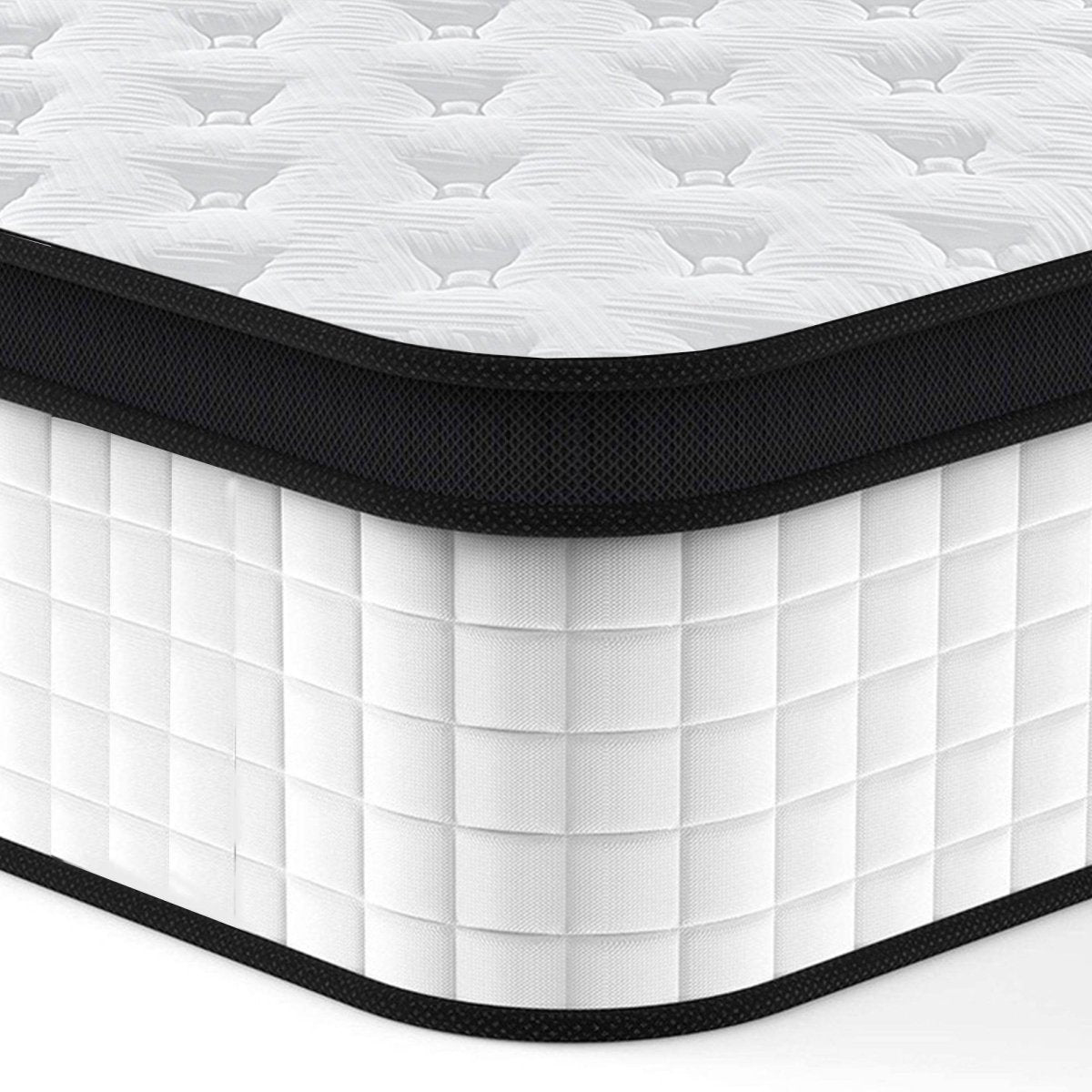 Medium 12-Inch Breathable Memory Foam Pocket Spring Mattress - Sleep Galleria