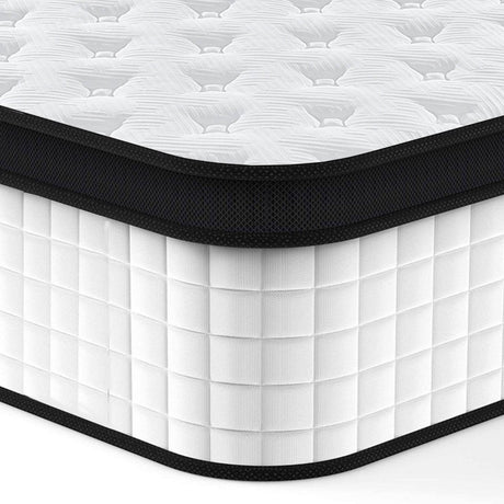 Medium 12-Inch Breathable Memory Foam Pocket Spring Mattress - Sleep Galleria
