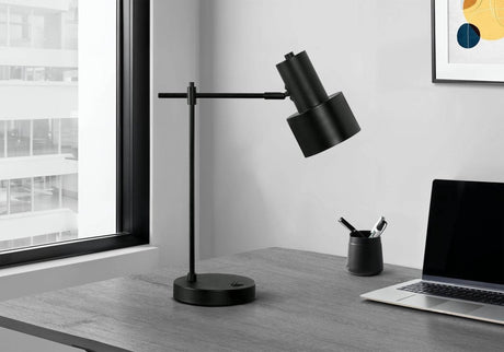 Modern Black Metal USB Port Table Lamp - Sleep Galleria