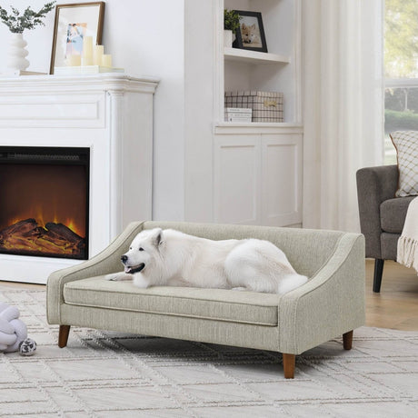 Modern Durable Elevated Foam Dog Sofa Bed - Sleep Galleria