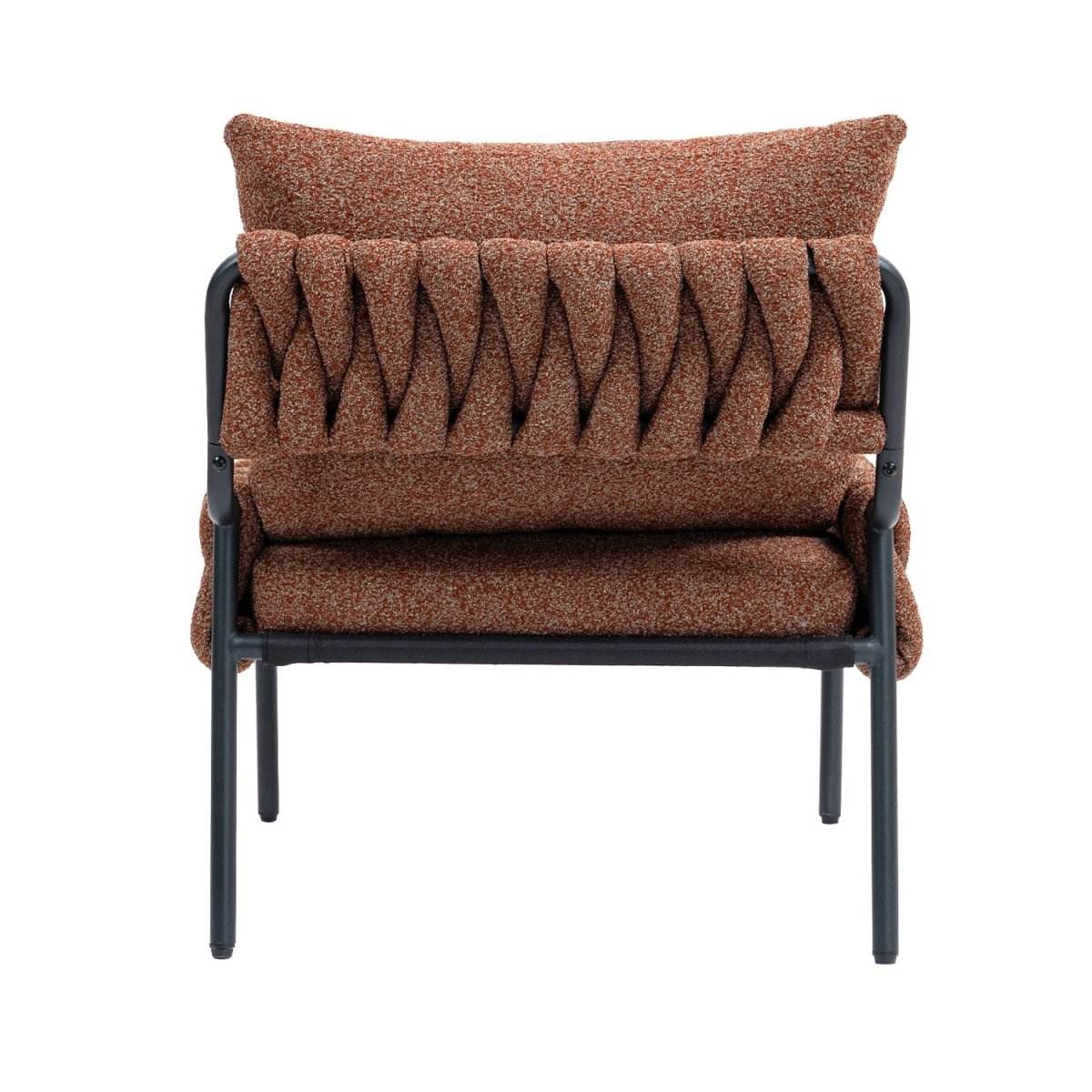 Modern Ergonomic Braided Upholstery Lounge Chair - Sleep Galleria