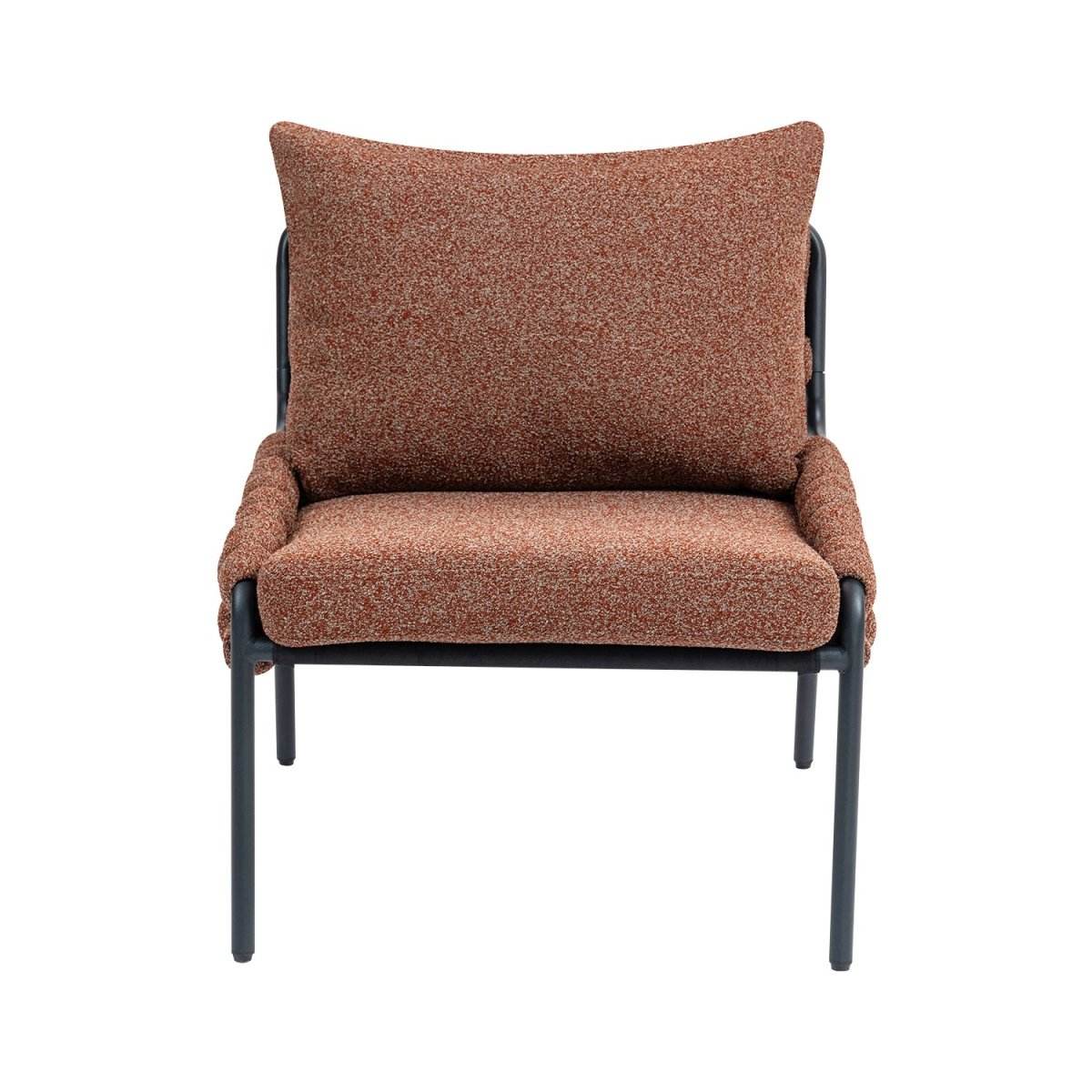 Modern Ergonomic Braided Upholstery Lounge Chair - Sleep Galleria
