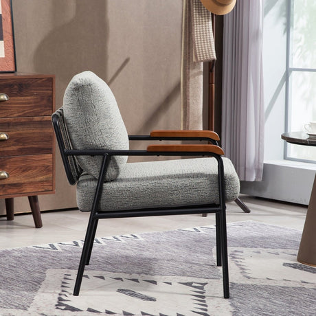 Modern Fabric Upholstered Foam Accent Chair - Driftwood - Sleep Galleria