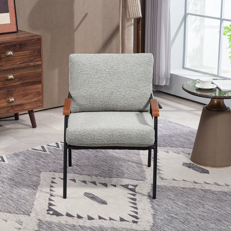 Modern Fabric Upholstered Foam Accent Chair - Driftwood - Sleep Galleria