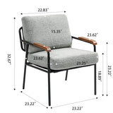 Modern Fabric Upholstered Foam Accent Chair - Sleep Galleria