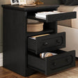 Modern Glass Nightstand With Hidden Tray Storage - Sleep Galleria