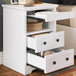 Modern Glass Nightstand With Hidden Tray Storage - Sleep Galleria