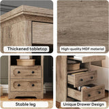 Modern Glass Nightstand With Hidden Tray Storage - Sleep Galleria