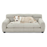 Modern Linen Fabric Pet Sofa With Armrests - Sleep Galleria