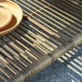 Modern Outdoor PE Rattan 2 - Seater Sofa Set With Table - Driftwood - Sleep Galleria