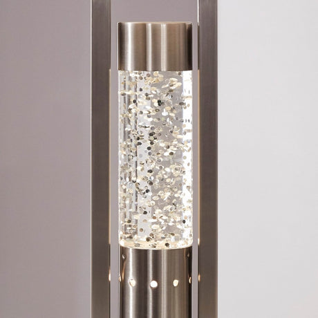Modern Satin Nickel Finish Decorative Table Lamp - Sleep Galleria