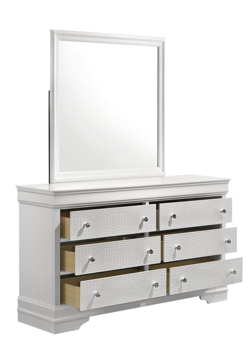 Modern Upholstered Wood 5-Piece Bedroom Furniture Set - Sleep Galleria