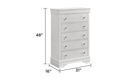 Modern Upholstered Wood 5 - Piece Bedroom Furniture Set - Driftwood - Sleep Galleria