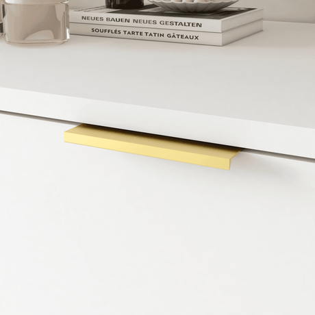 Modern White 9-Drawer Particle Board Dresser - Sleep Galleria
