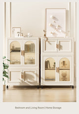 Multi - Functional Folding Plastic Wardrobe Storage Cabinet With Wheels - Driftwood - Sleep Galleria