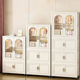 Multi - Functional Folding Plastic Wardrobe Storage Cabinet With Wheels - Driftwood - Sleep Galleria