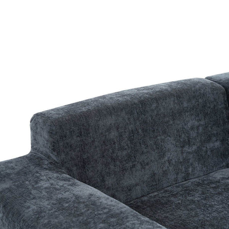 Oversized Modular Sectional Sofa Set Grey Chenille - Driftwood - Sleep Galleria