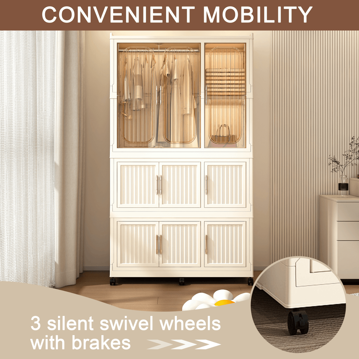 Portable Magnetic Door Wardrobe Closet Organizer Storage Furniture - Sleep Galleria