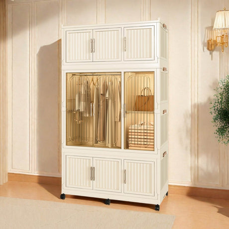 Portable Magnetic Door Wardrobe Closet Organizer Storage Furniture - Sleep Galleria