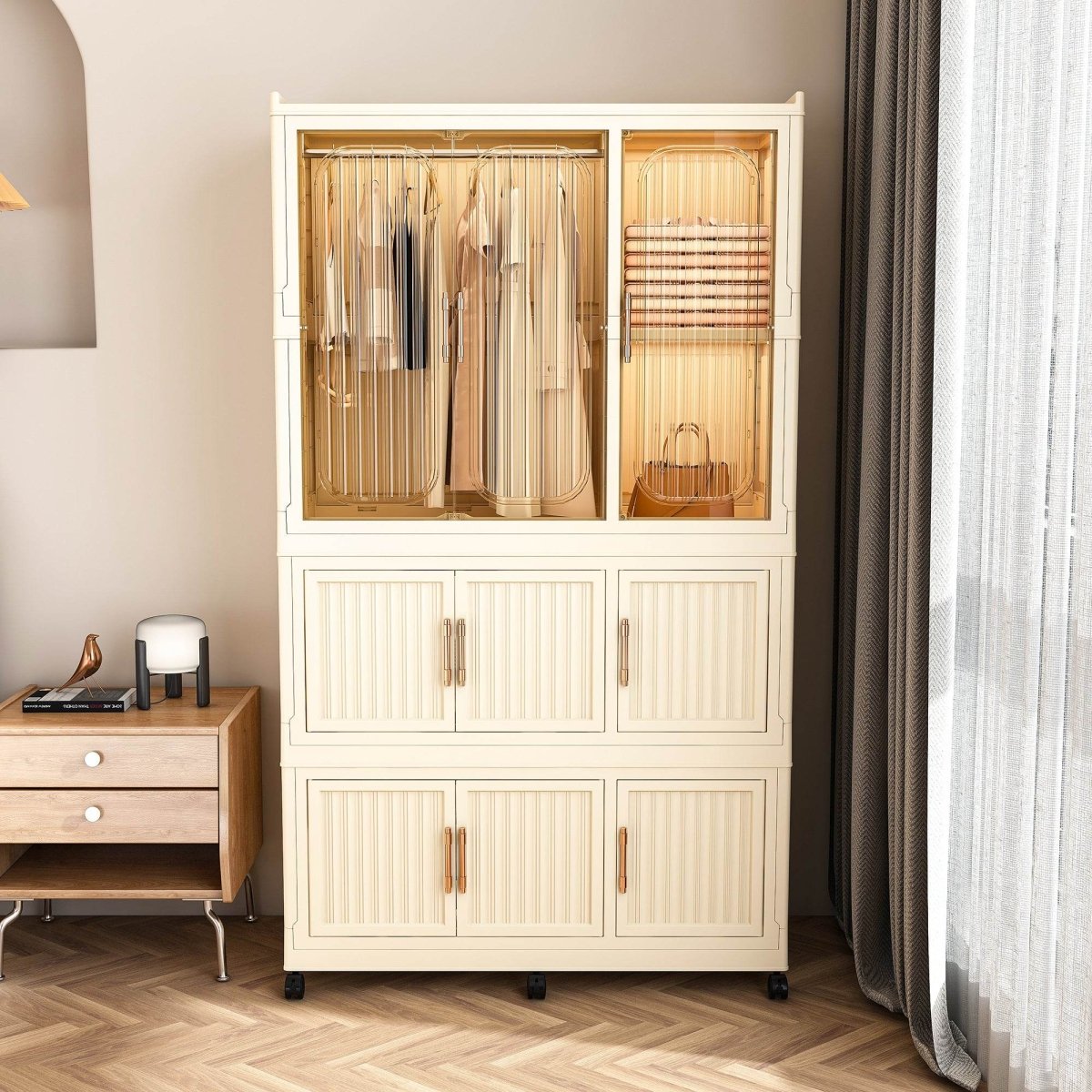 Portable Magnetic Door Wardrobe Closet Organizer Storage Furniture - Sleep Galleria