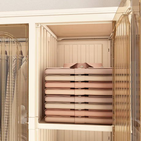 Portable Wardrobe Closet Organizer With Magnetic Doors - Driftwood - Sleep Galleria