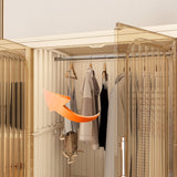 Portable Wardrobe Closet Organizer With Magnetic Doors - Driftwood - Sleep Galleria