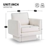 Premium Sherpa Boucle 360-Degree Swivel Accent Chair - Sleep Galleria
