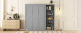 Queen Murphy Wall Bed With Shelves Solid Wood - Sleep Galleria