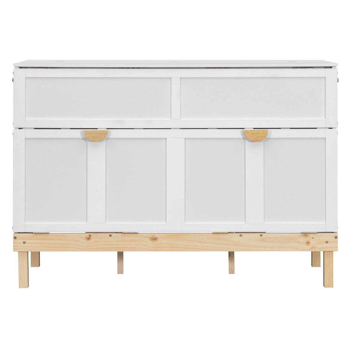 Queen Space-Saving Solid Wood Murphy Bed Frame - Sleep Galleria